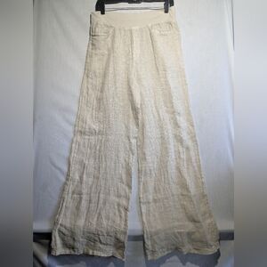 Belle France Linen Italian Palazzo Pants Women's Size‎ Large